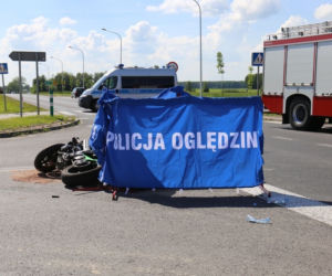 Zderzenie motocykla i ciągnika zakończyło się tragicznie. 38-latek zginął na miejscu