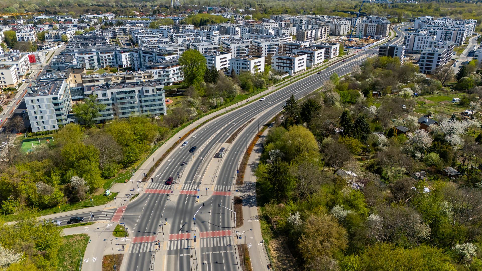 Rezerwa pod przedłużenie tramwaju na Gagarina w Warszawie
