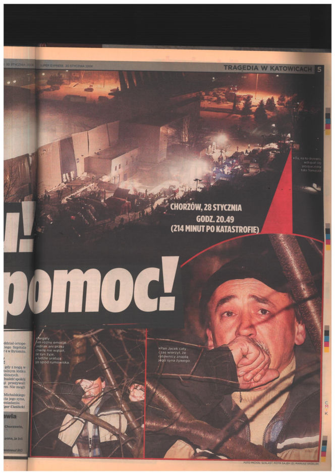 Katastrofa hali MTK w Katowicach. Materiały archiwalne