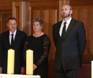 Kajetan Broniewski, Anita Włodarczyk i Tomasz Majewski na pogrzebie Ireny Szewińskiej