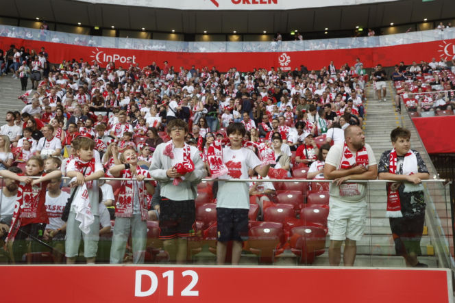 Kibice na meczu Polska-Nigeria