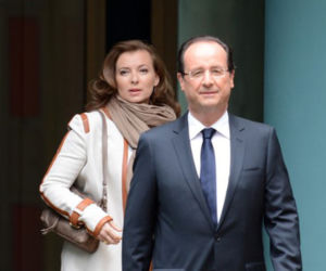 Francois Hollande - nowy prezydent Francji i jego partnerka, Valerie Trierweiler  