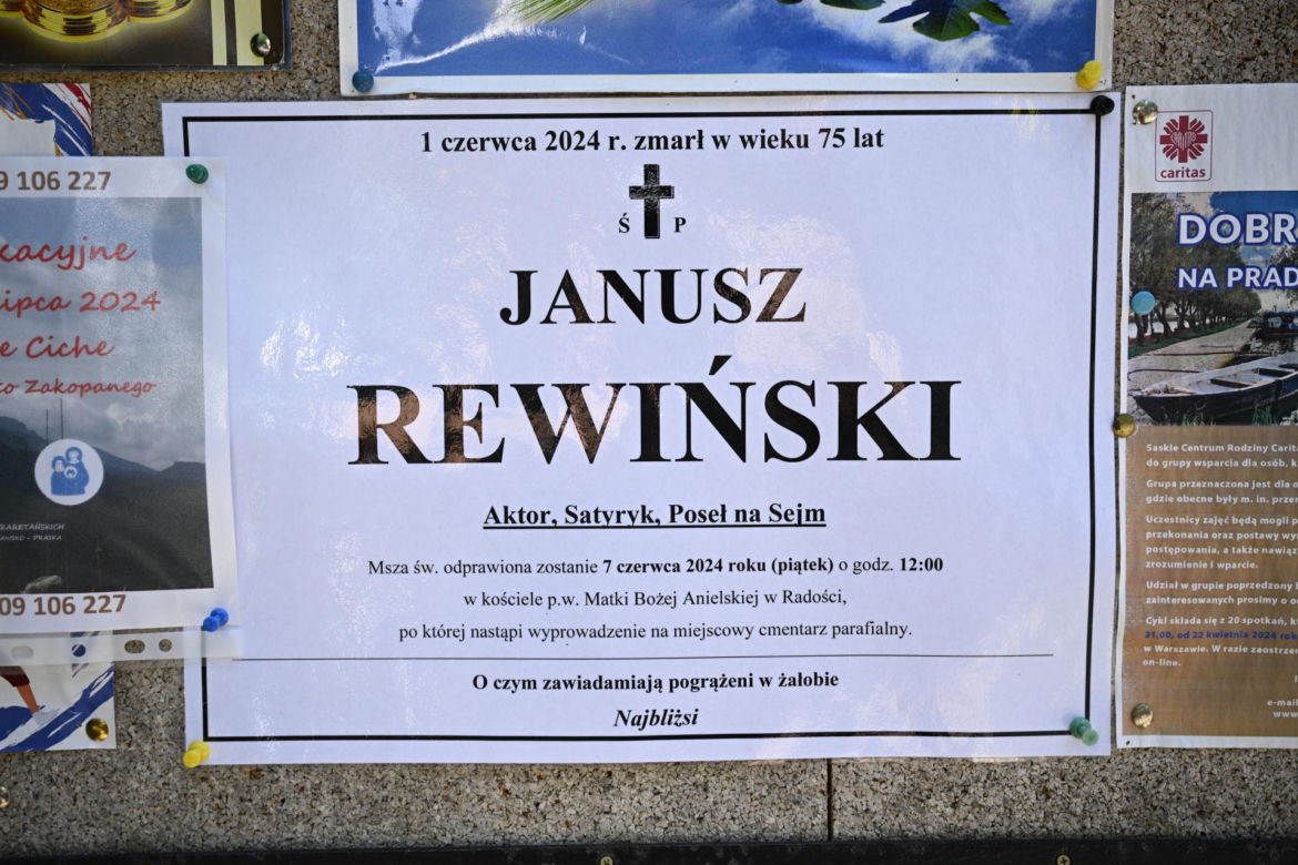 Pogrzeb Janusz Rewiński