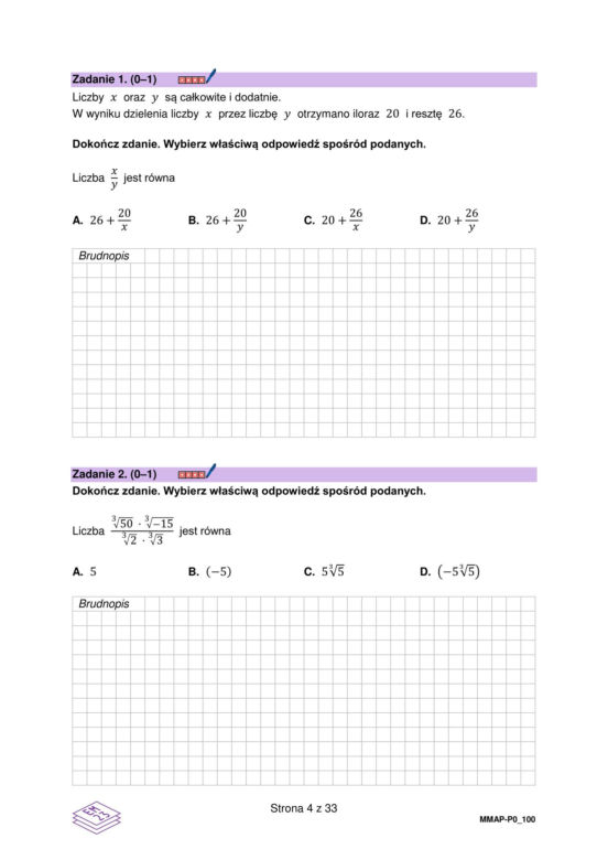 Matura próbna 2026 matematyka. - arkusz CKE