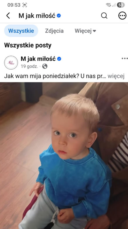 M jak miłość nowy sezon. Antoś (Mikołaj Jankowski) na planie