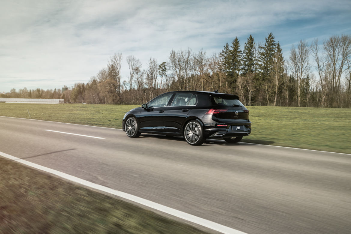 Volkswagen Golf 8 po pierwszych modyfikacjach ABT
