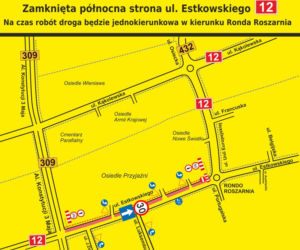 Od poniedziałku prace drogowe na ul. Estkowskiego