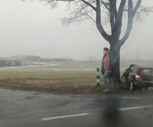 Zdarzenie drogowe na DK 19 w Świniarowie pod Łosicami