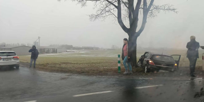 Zdarzenie drogowe na DK 19 w Świniarowie pod Łosicami