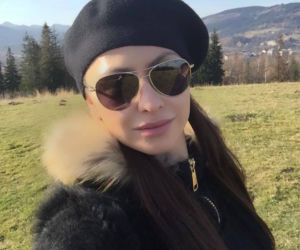 Angelika Fajcht w górach. 