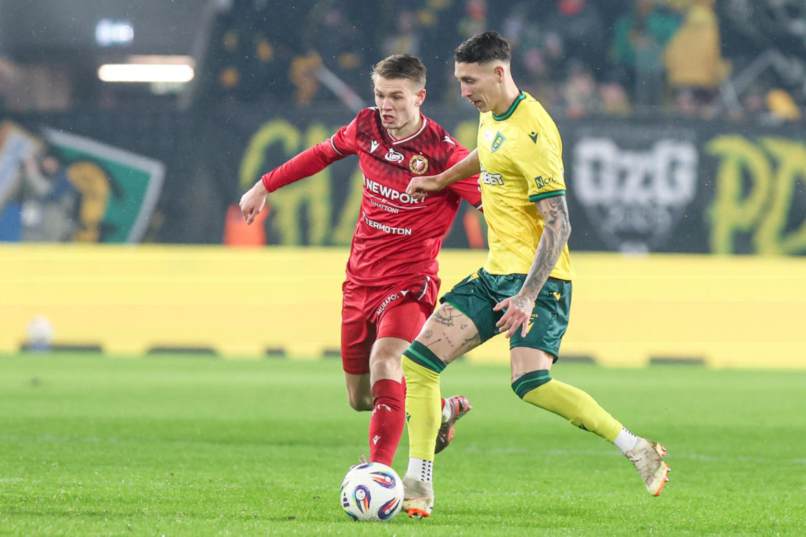 GKS Katowice - Widzew Łódź, zdjęcia kibiców z meczu 20. kolejki PKO BP Ekstraklasy