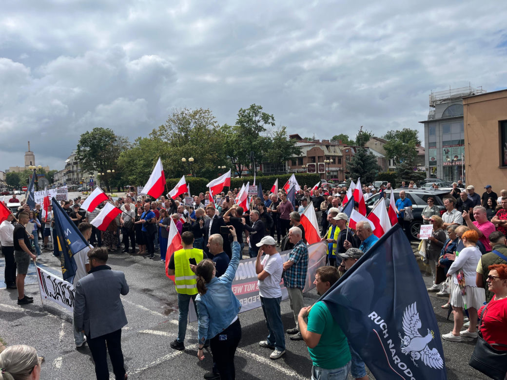 Protest Konfederacji w Siedlcach zgromadził ok. 600 osób