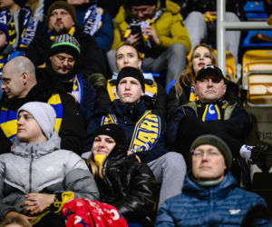 Arka Gdynia - Lechia Gdańsk: Zdjęcia kibiców z derbów Trójmiasta w ramach 23. kolejki PKO BP Ekstraklasy