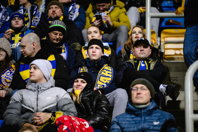 Arka Gdynia - Lechia Gdańsk: Zdjęcia kibiców z derbów Trójmiasta w ramach 23. kolejki PKO BP Ekstraklasy