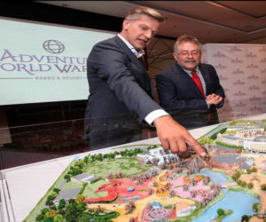 Park rozrywki Adventure World Warsaw w budowie