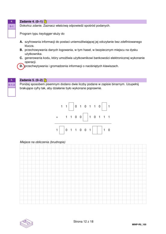 Matura 2025 informatyka rozszerzona - odpowiedzi do arkusza CKE 14.05.2025 - Formuła 2023	