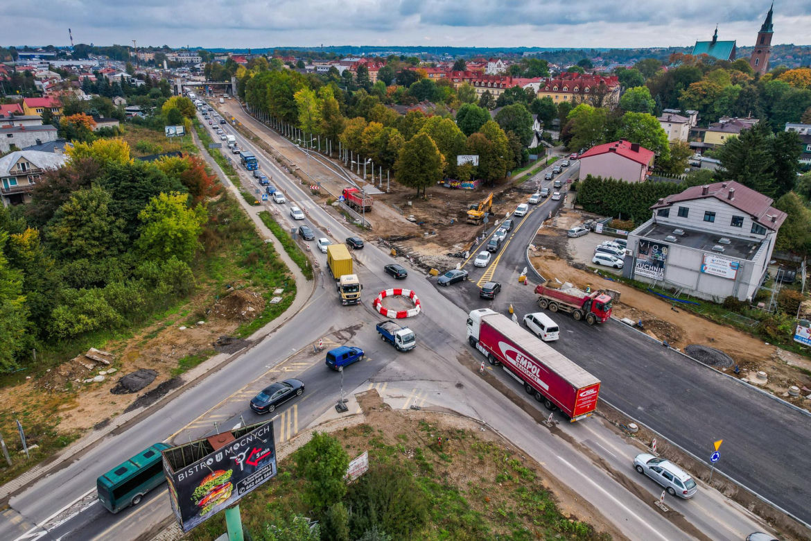 Przebudowa DK94 w Olkuszu - stan na listopad 2025 r.