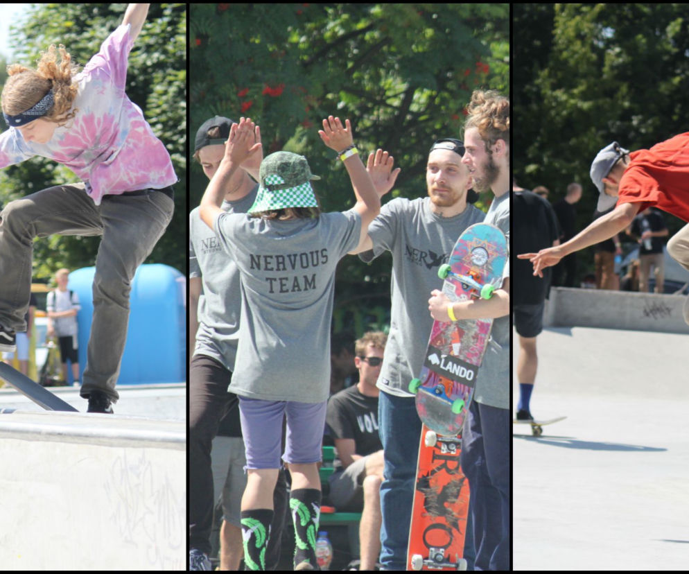 Skatepark na Widzewie w sobotę wypróbowały ekipy deskorolkowców ze skateshopów z całej Polski