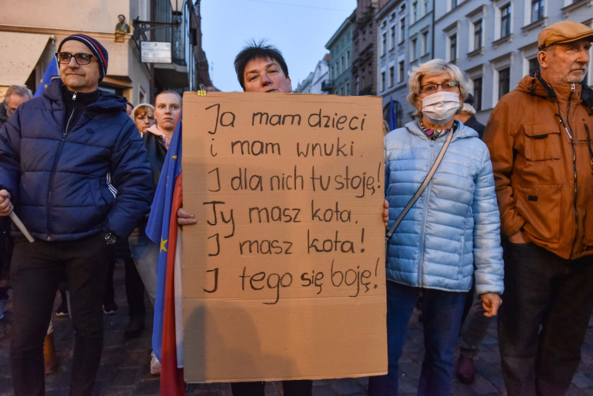 Toruński protest przeciwko orzeczeniu TK
