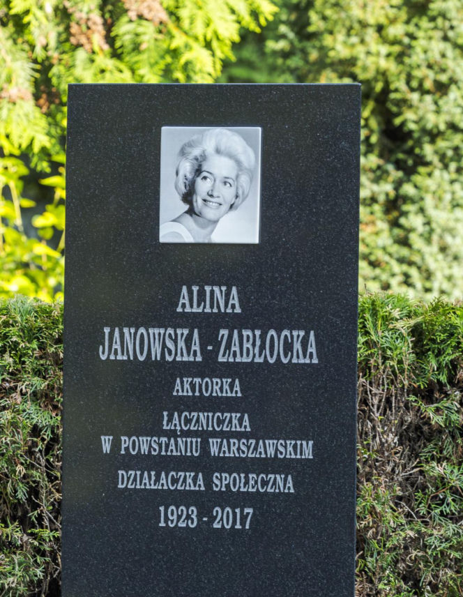 Grób Aliny Janowskiej