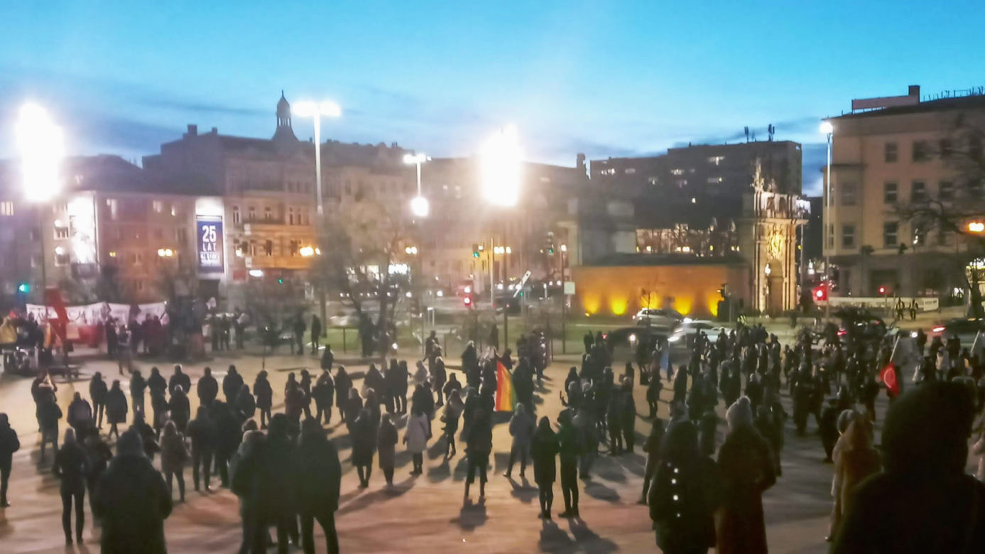 Strajk Kobiet w Szczecinie: Manifestacja na placu Solidarności - 28.01.2021