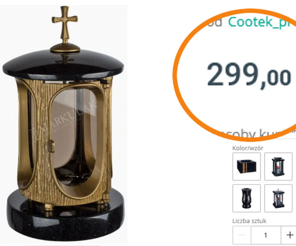 Znicze za kilkaset złotych 