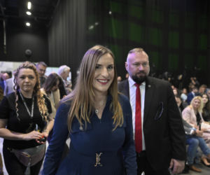Magdalena Sobkowiak-Czarnecka podczas Warszawskich Targów Obronnych w Expo XXI