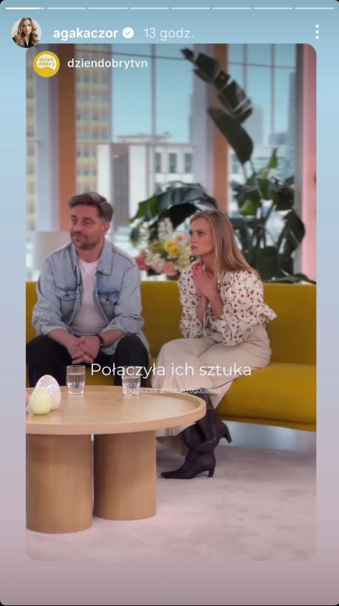 W takich spodniach przyszła do "DDTVN". Agnieszka Kaczorowska zachwyciła wiosenną stylizacją