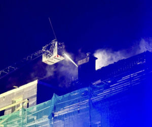 Pożar w szpitalu w Elblągu