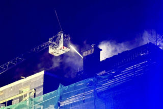 Pożar w szpitalu w Elblągu