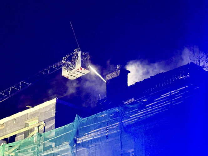 Pożar w szpitalu w Elblągu