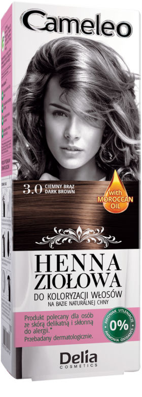 Henna ziołowa do włosów Delia