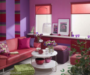 Fioletowy salon