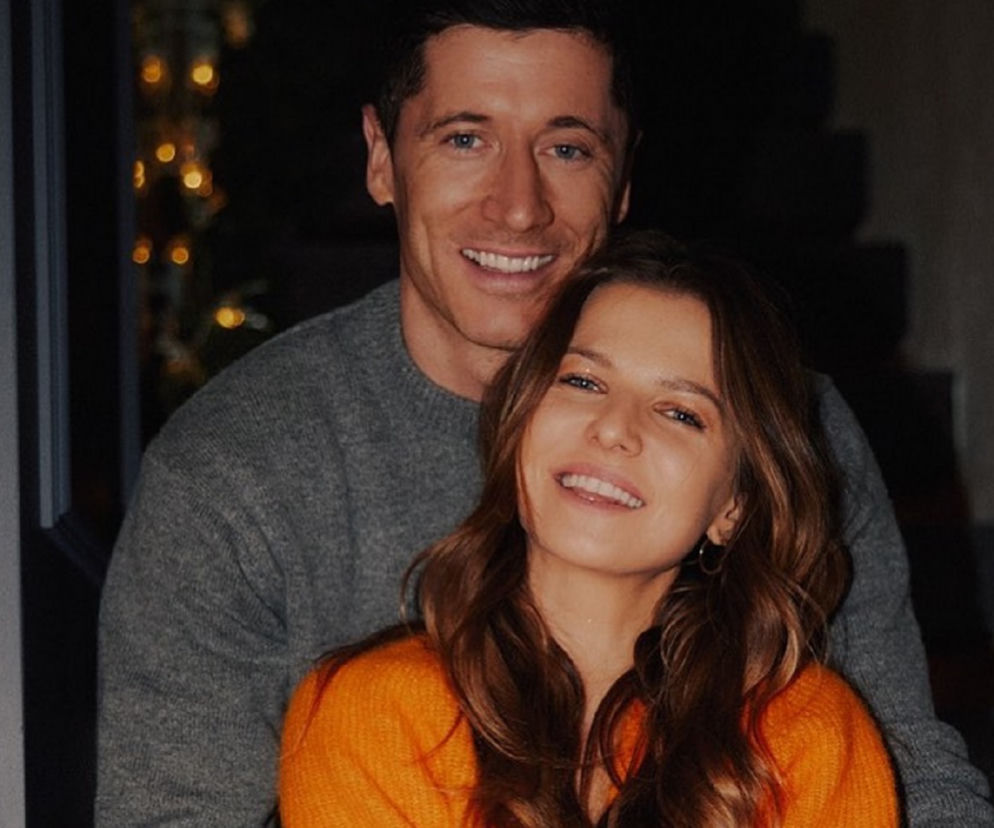 Anna Lewandowska z mężem Robertem Lewandowskim