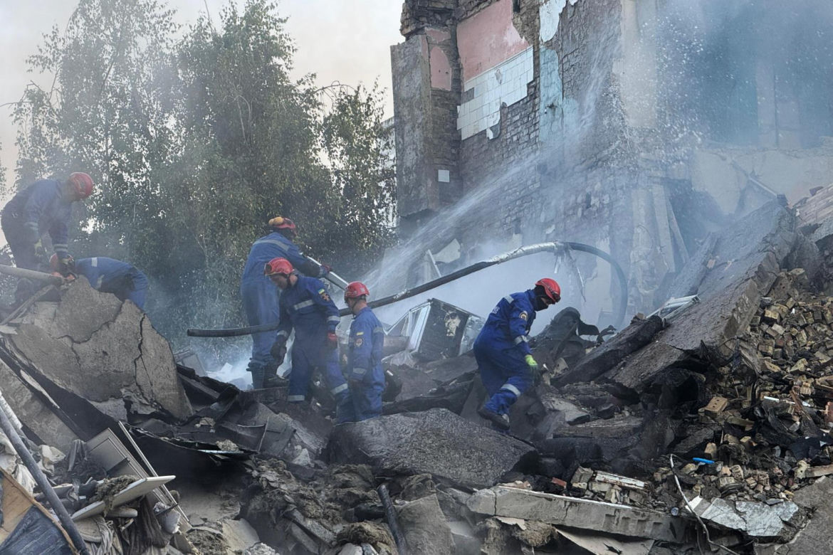Skutki rosyjskiego ataku na Kijów
