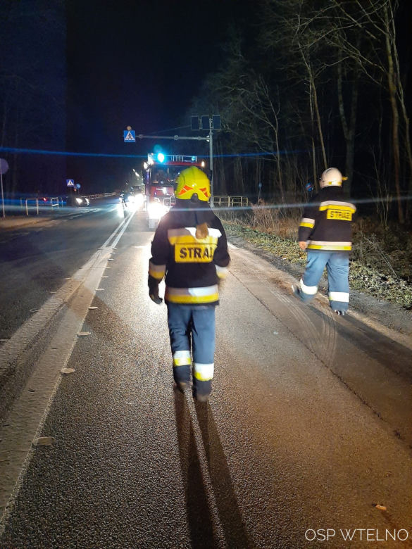 Wypadek na DK 25. W Tryszczynie zderzyły się trzy osobówki [ZDJĘCIA]