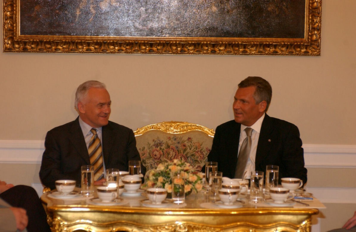 Leszek Miller i Aleksander Kwaśniewski  