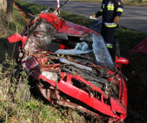 Wypadek pod Sokołowem Podlaskim. Zginął Dariusz L. z Lebiedzi i Piotr I. ze Sterdyni