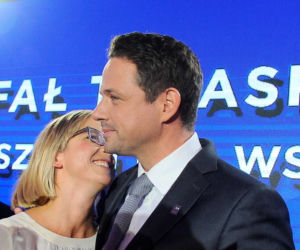 Rafal Trzaskowski z żoną Małgorzatą