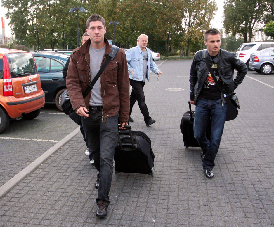 Robert Lewandowski i Sławomir Peszko