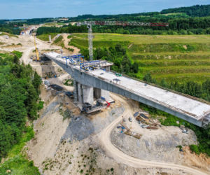 Budowa S19 - Babica Jawornik z najwyższą estakadą w Polsce