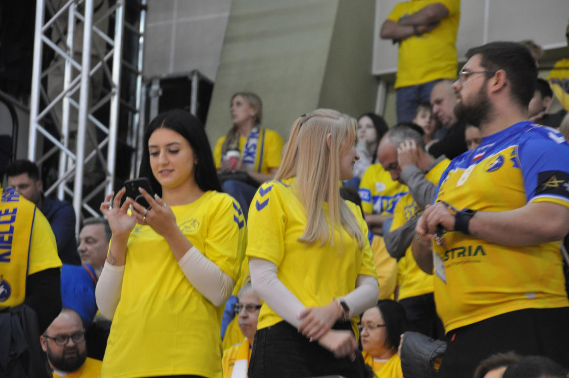 Kibice na meczu Industria Kielce - SC Magdeburg