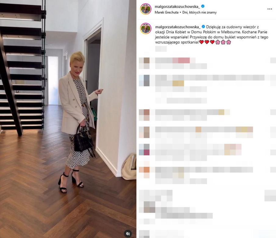 Małgorzata Kożuchowska i jej buty