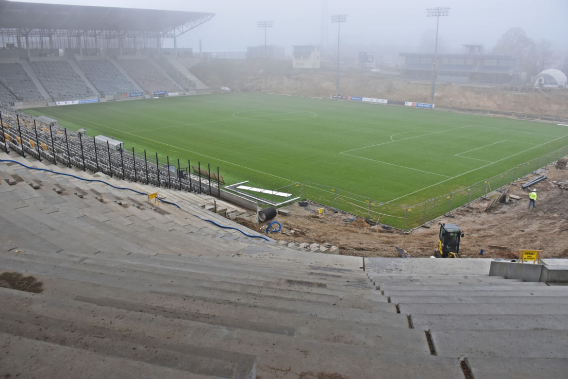 Budowa stadionu w Szczecinie - listopad 2020
