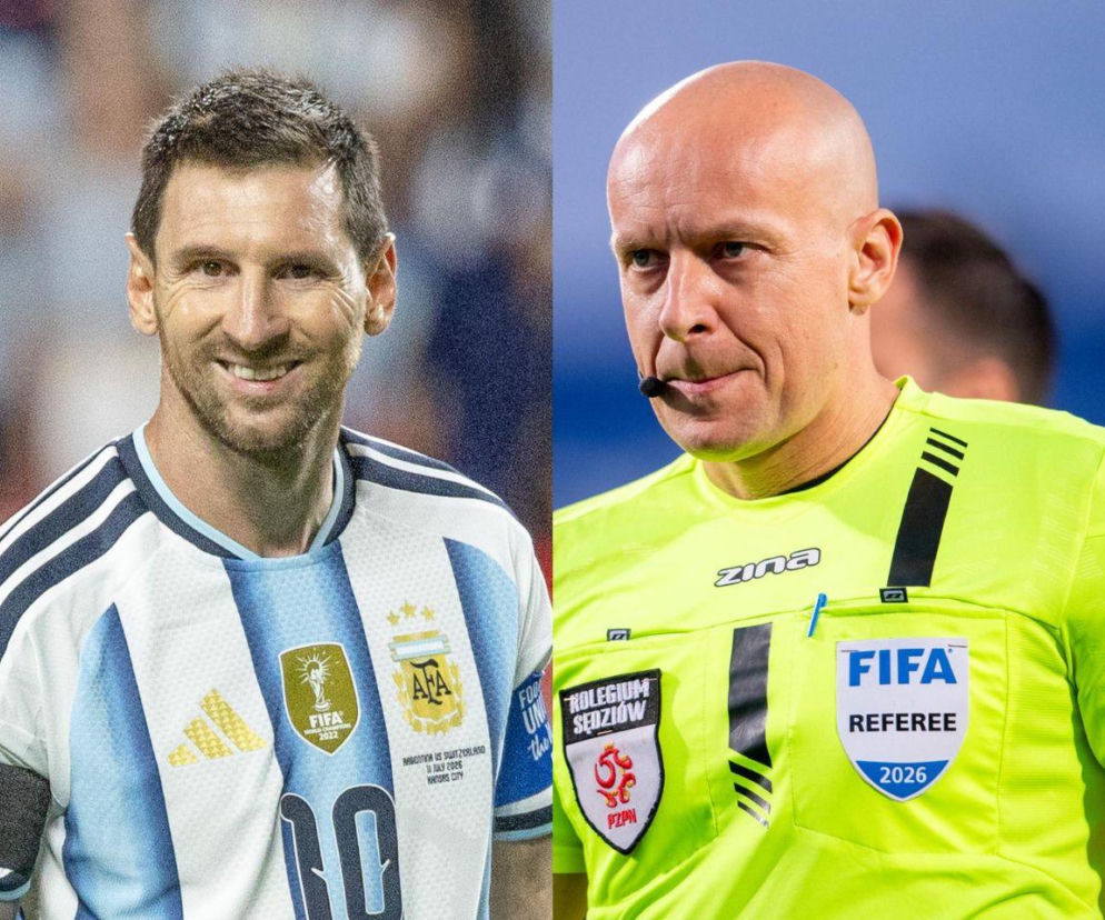 Leo Messi obok sędziego Szymona Marciniaka. O ich relacjach i mundialu przeczytasz na SE Supersport.