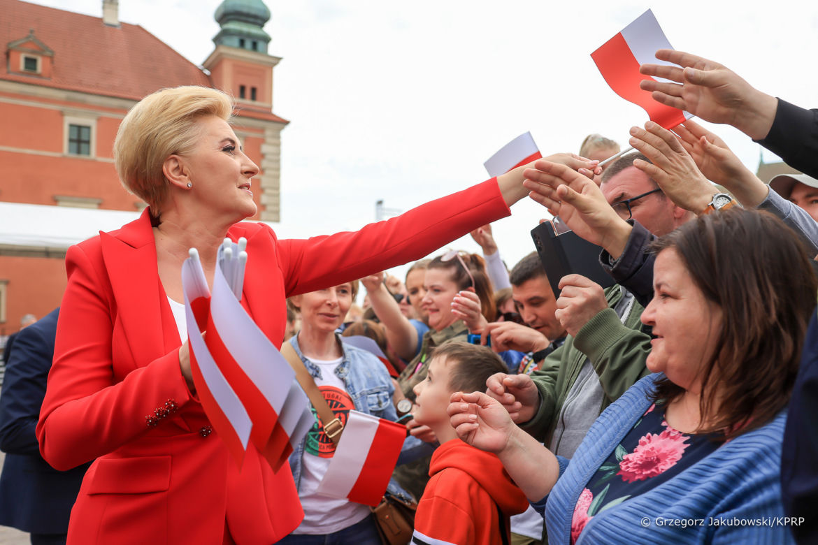 Agata Duda na Święcie Flagi