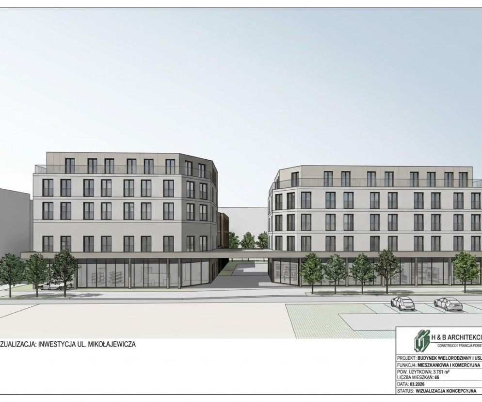 Nowe osiedle w centrum Rawicza. Pod ziemią powstaną parkingi i schron