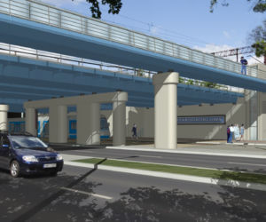 Wizualizacja: Tramwaj na Popowice, przystanek przesiadkowy: tramwaj - kolej