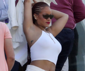 Rihanna na meczu