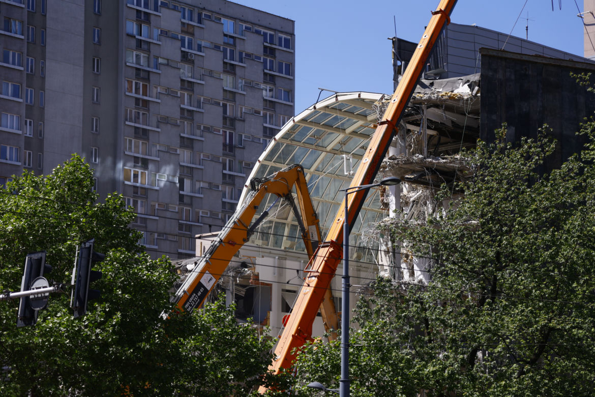 Rozbiórka Atrium International 